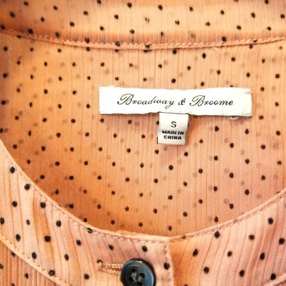 SPECIAL! 3/$12 Broadway & Broome Sheer Blouse - Picture 3 of 4